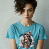 coffee girl t-shirt cute morning vibes graphic unisex tee