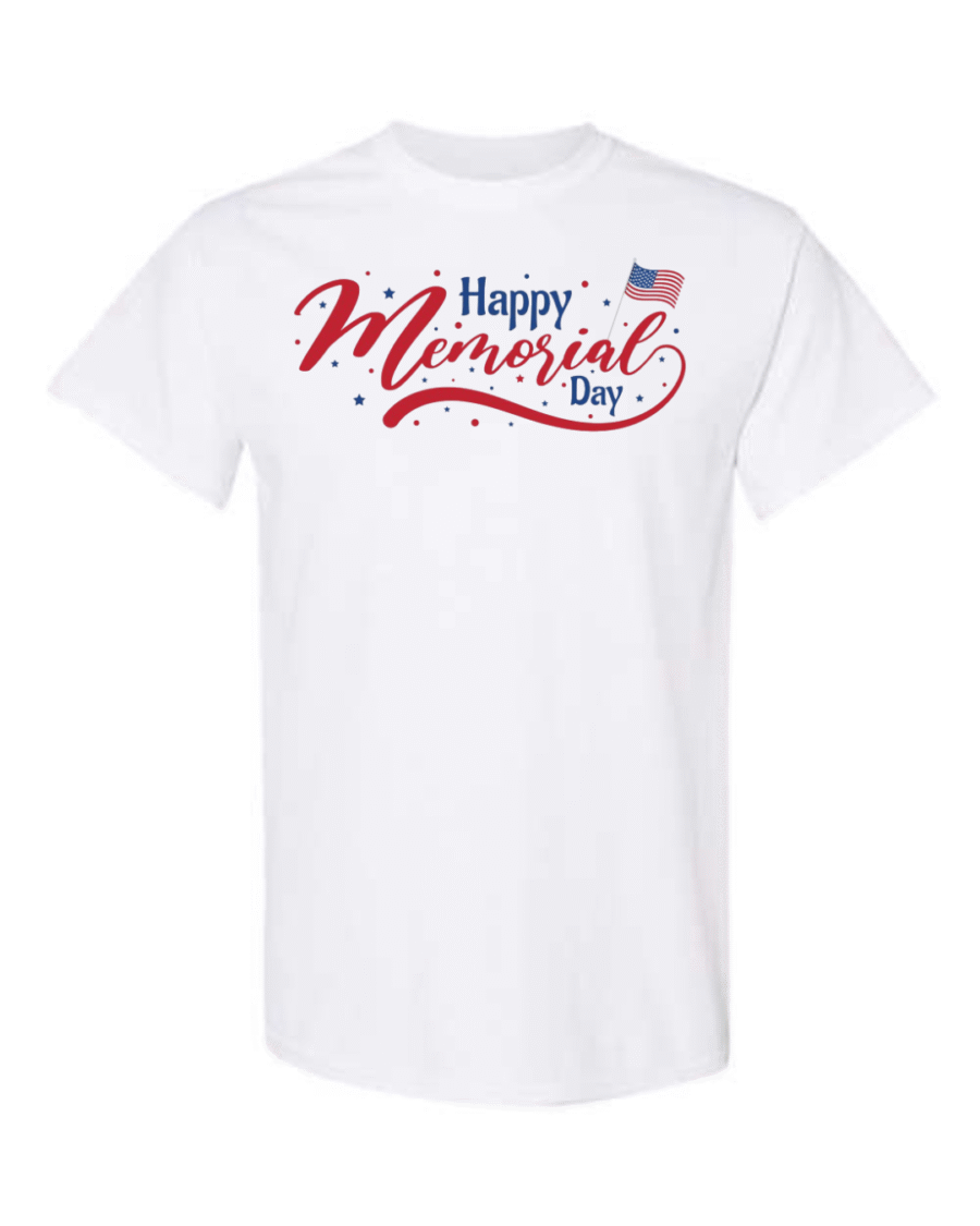 memorial day flag t-shirt patriotic USA graphic tee for summer