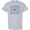 memorial day star t-shirt colorful patriotic graphic tee