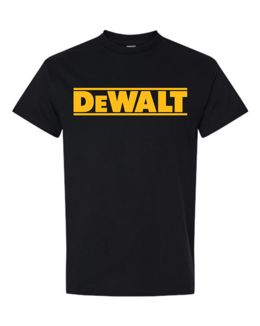 dewalt logo t-shirt unisex workwear tee inspired by DeWalt tools