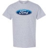 ford logo t-shirt classic blue oval unisex car tee