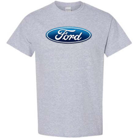 ford logo t-shirt classic blue oval unisex car tee