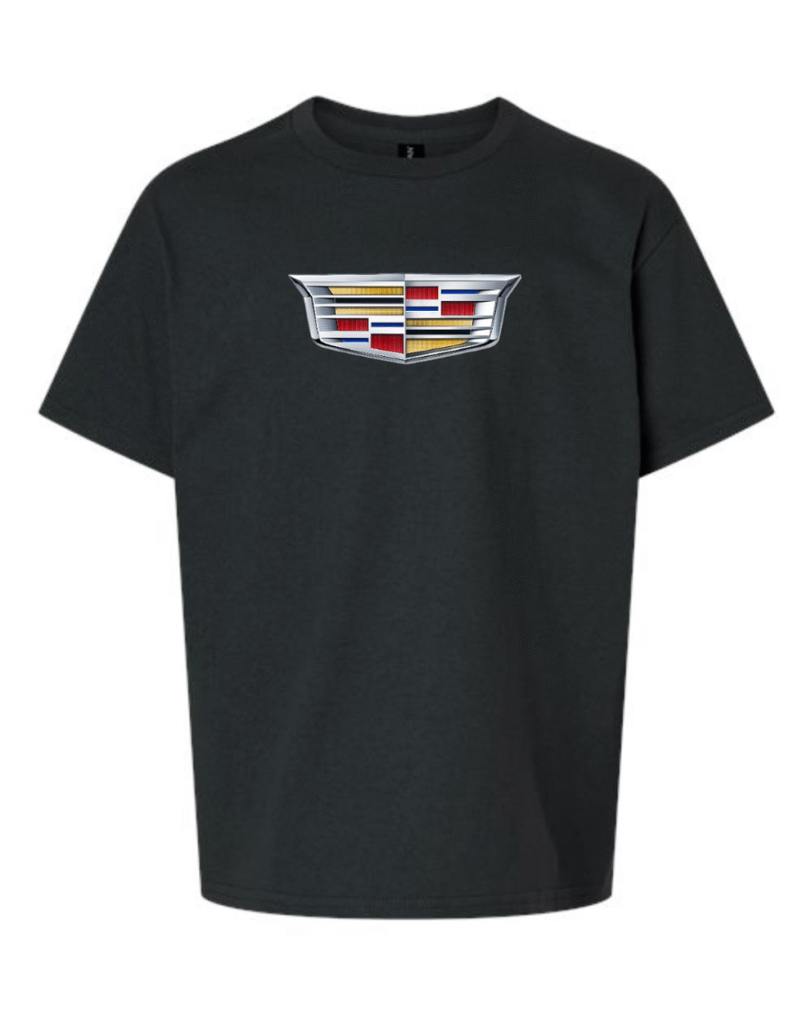 youth Cadillac logo t-shirt kids luxury car fan tee