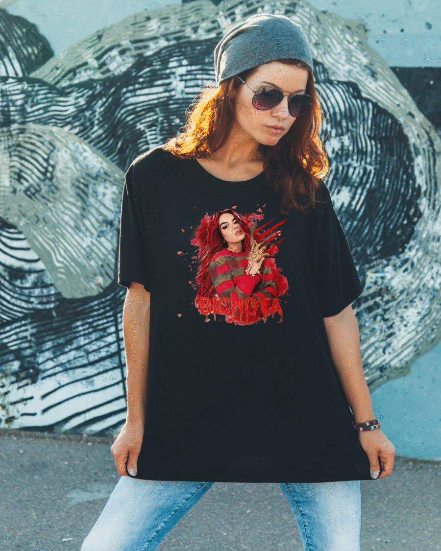 bichota horror t-shirt slasher-inspired latina streetwear