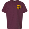 youth UPS logo t-shirt brown delivery shirt for kids