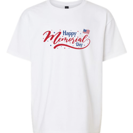 Youth Memorial Day t-shirt patriotic USA flag kids shirt