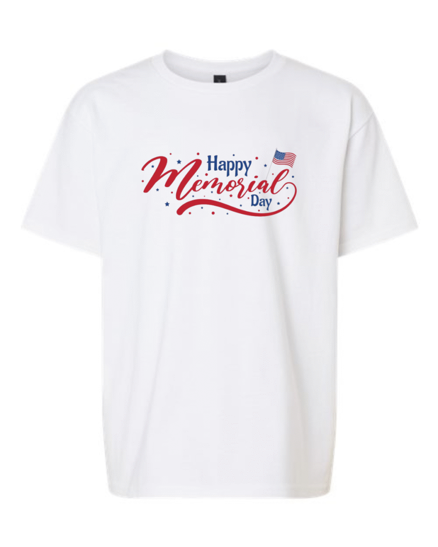 Youth Memorial Day t-shirt patriotic USA flag kids shirt