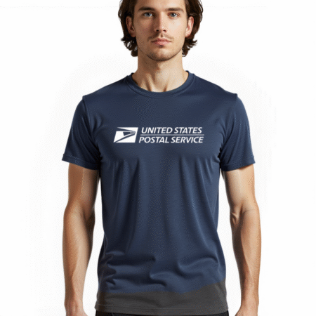 USPS logo t-shirt – postal worker pride tee with eagle emblem