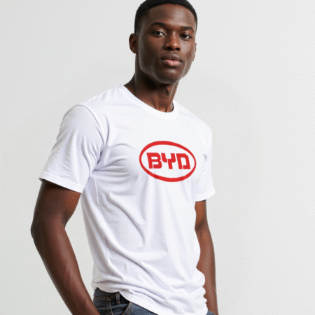 byd logo t-shirt electric car brand graphic tee for EV fans