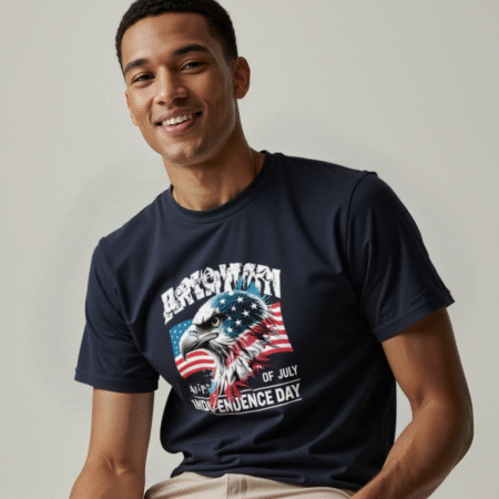 4th of July eagle t-shirt patriotic USA flag graphic shirt