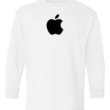Classic Apple Logo Youth Long Sleeve T-Shirt