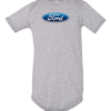 baby ford logo onesie blue oval infant bodysuit for car families