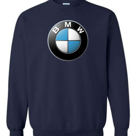 bmw logo sweatshirt black crewneck with BMW roundel