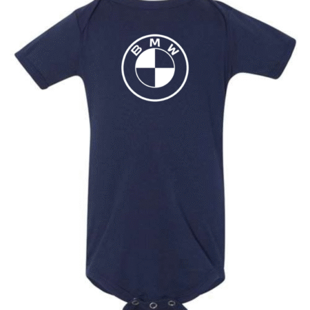 bmw baby onesie Bella Canvas motorsport infant bodysuit