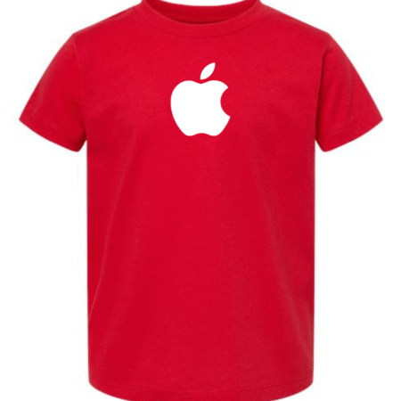apple logo toddler t-shirt classic rainbow logo shirt for toddlers