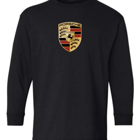 Porsche Crest Youth Long Sleeve T-Shirt