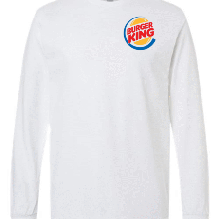 burger king logo long sleeve retro men’s shirt with fast food logo