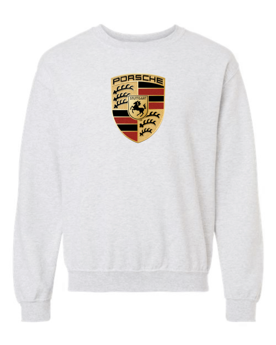 porsche logo sweatshirt crewneck with Porsche crest
