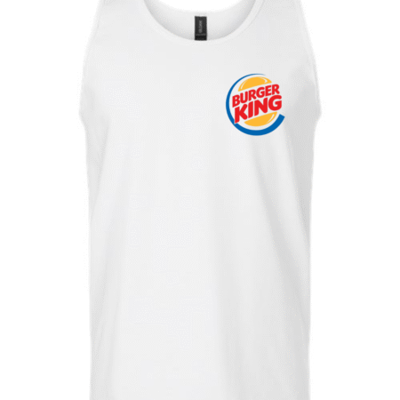 burger king logo tank top sleeveless retro men’s shirt