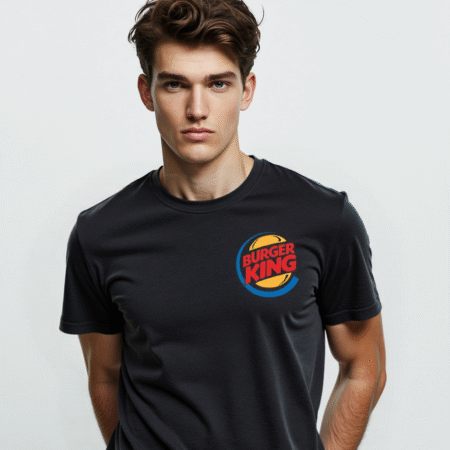 burger king logo t-shirt retro fast food unisex graphic tee