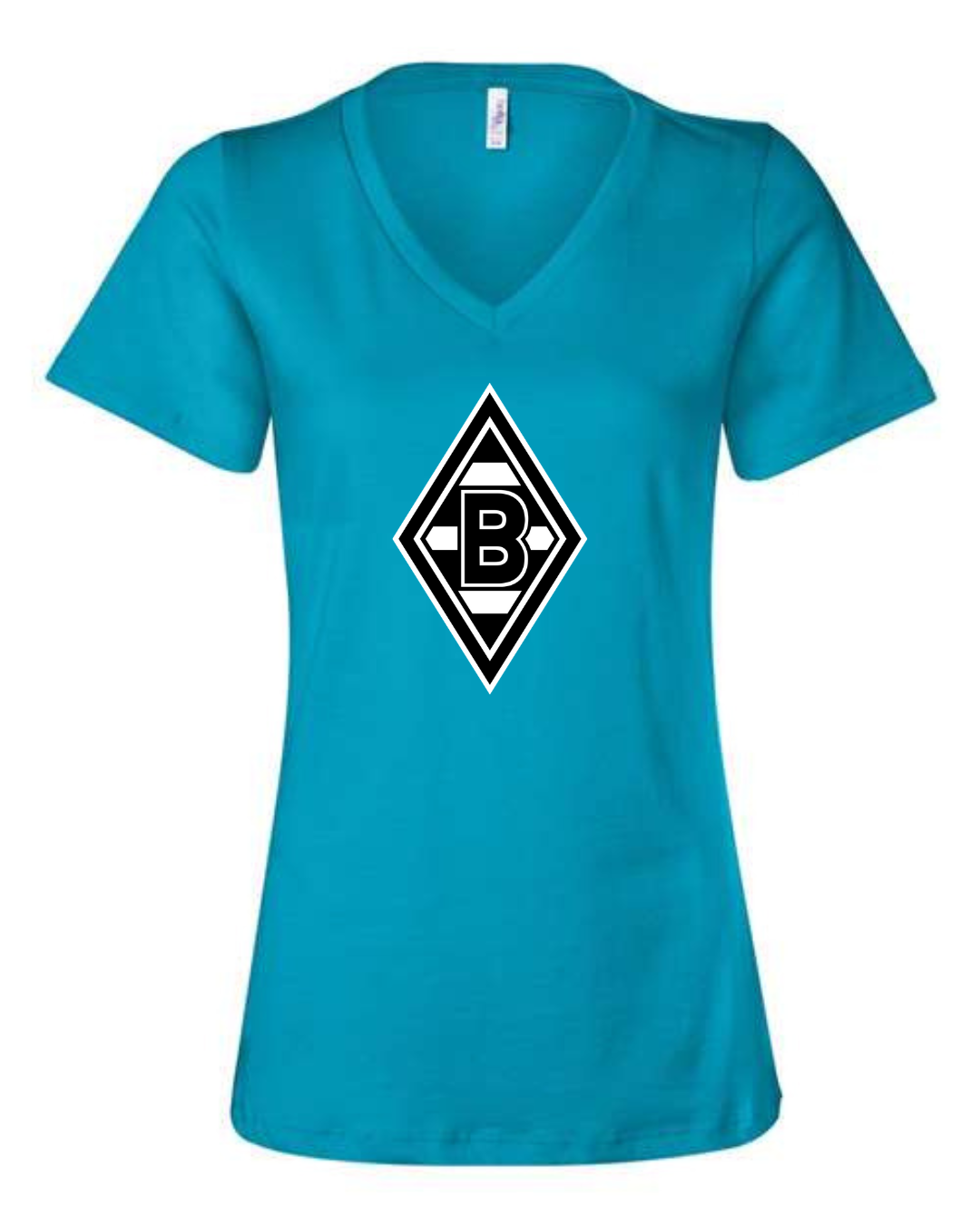 Borussia Mönchengladbach Logo Bella Canvas Women’s V-Neck T-Shirt
