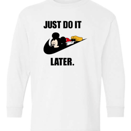 Nike Just Do It Later Youth Long Sleeve T-Shirt