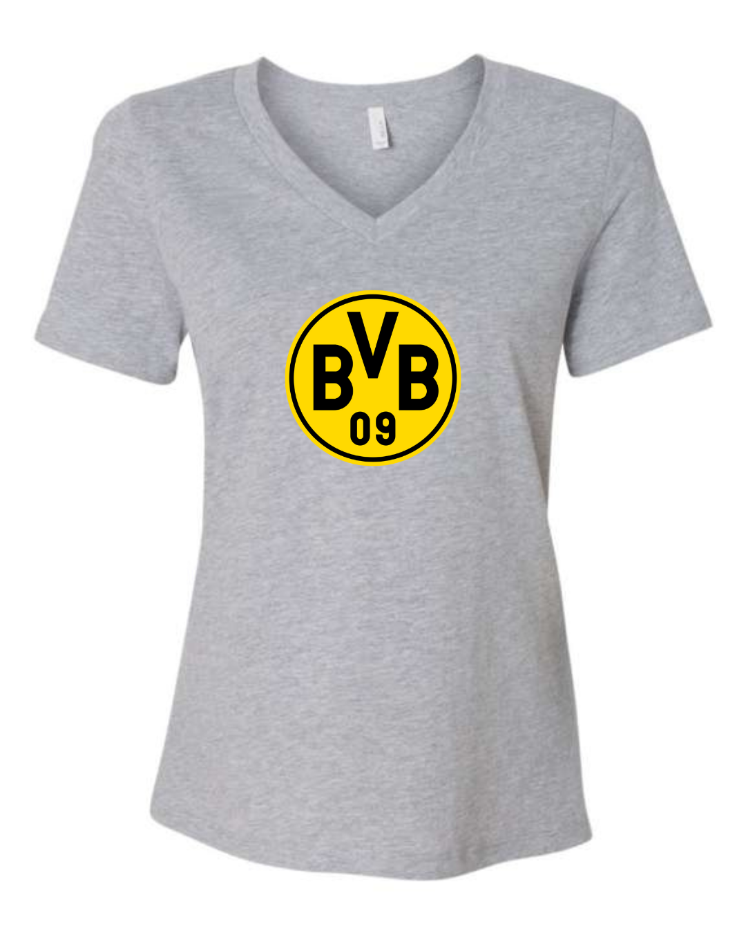 Borussia Dortmund BVB 09 Logo Bella Canvas Women’s V-Neck T-Shirt