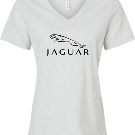 Jaguar Logo Bella Canvas Women’s V-Neck T-Shirt