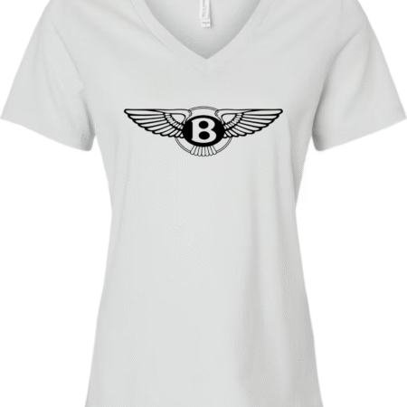Bentley Wings Logo Bella Canvas Women’s V-Neck T-Shirt