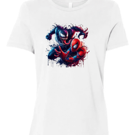 Spider-Man vs Venom Women's Crewneck T-Shirt Bella+Canvas