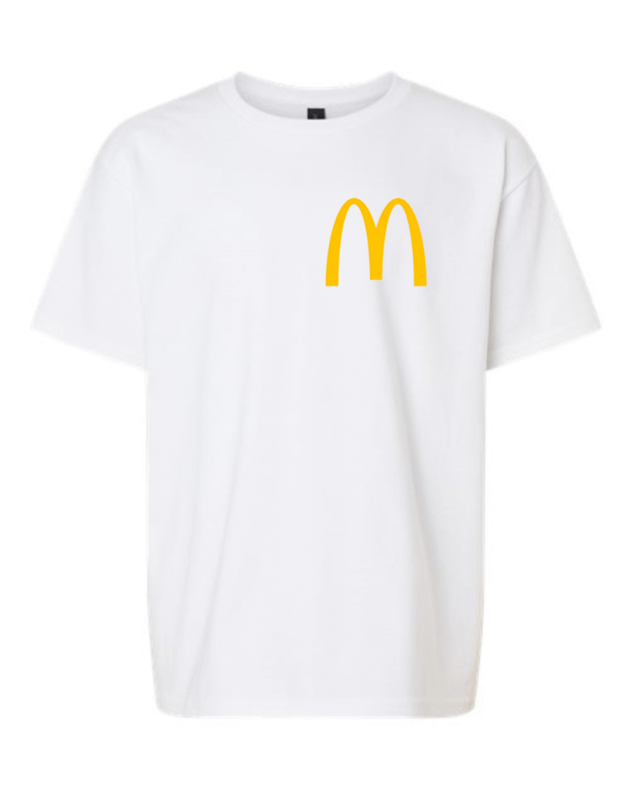 mcdonalds logo youth t-shirt golden arches tee for kids