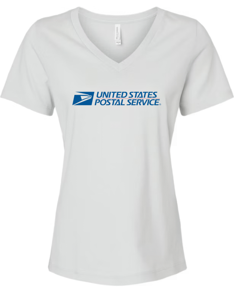 usps logo women's v-neck t-shirt retro postal eagle tee for women