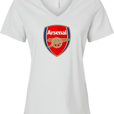 Arsenal FC Crest Bella Canvas Women’s V-Neck T-Shirt