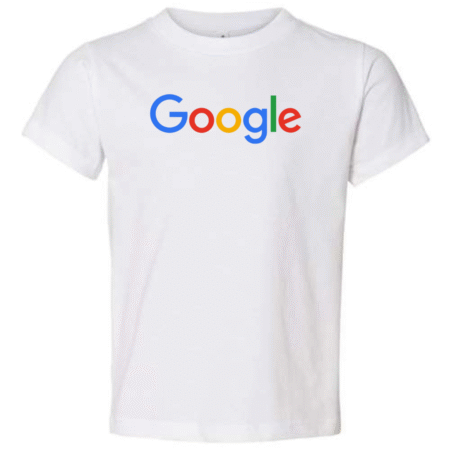 Classic Google Logo White Toddler T-Shirt