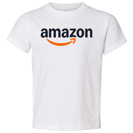 Classic Amazon Logo White Toddler T-Shirt