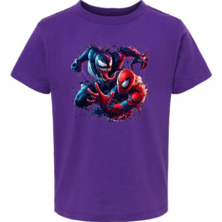 Spider Hero vs Venom Graphic Toddler T-Shirt