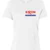 exxon logo women's t-shirt retro oil brand crewneck tee