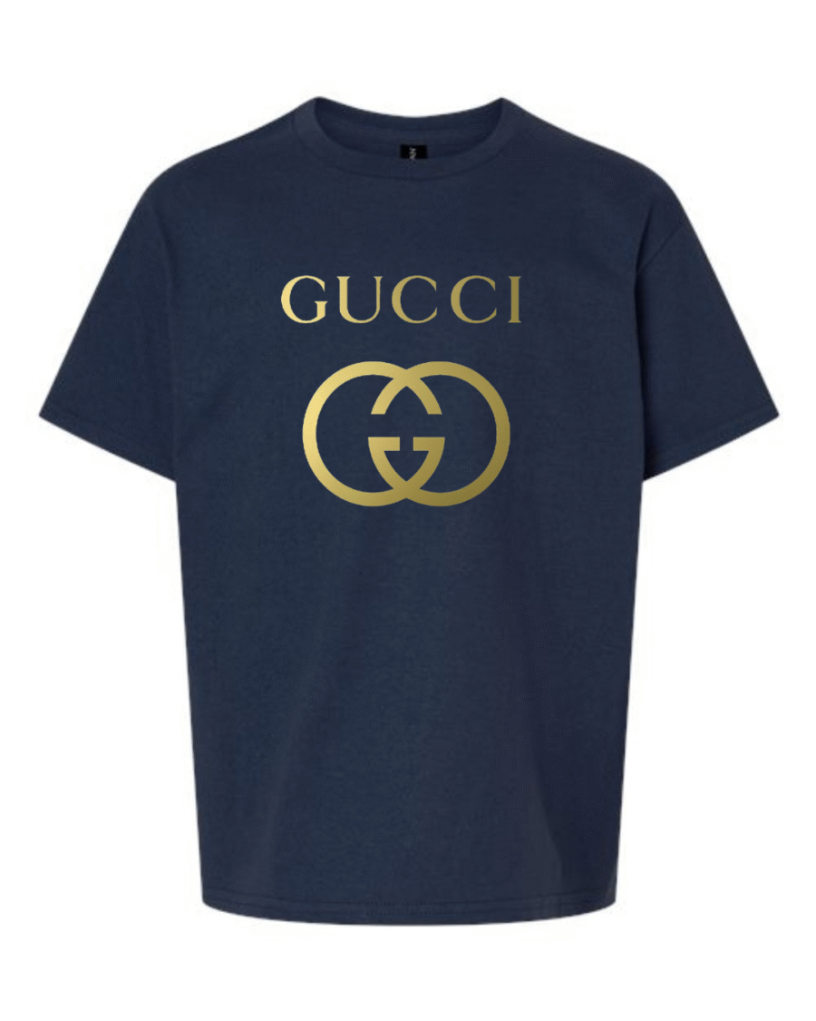 gucci inspired youth t-shirt – luxury streetwear tee for kids