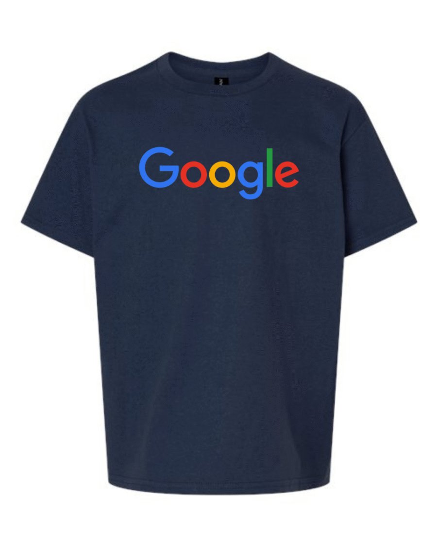 google logo youth t-shirt tech brand tee for kids and teens