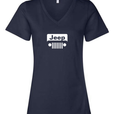 Jeep Logo Bella Canvas Women’s V-Neck T-Shirt