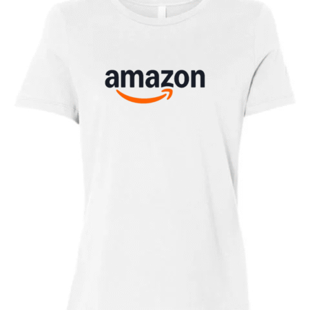 Amazon Logo Women's Crewneck Bella+Canvas T-Shirt