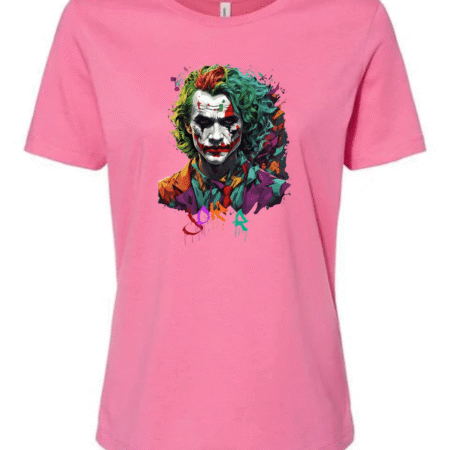 Joker Artwork Women's Crewneck T-Shirt Bella+Canvas