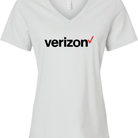 Verizon Logo Bella Canvas Women’s V-Neck T-Shirt