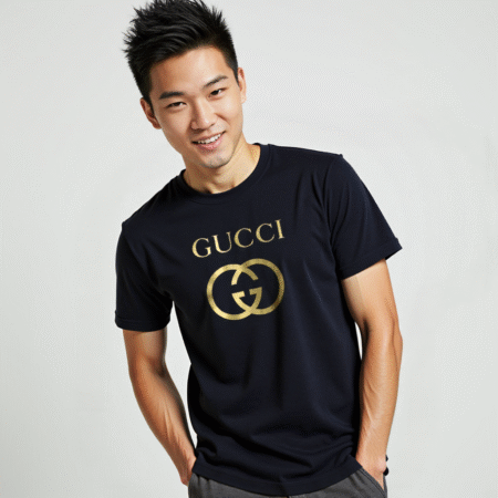Gucci Gold Logo Men’s T-Shirt