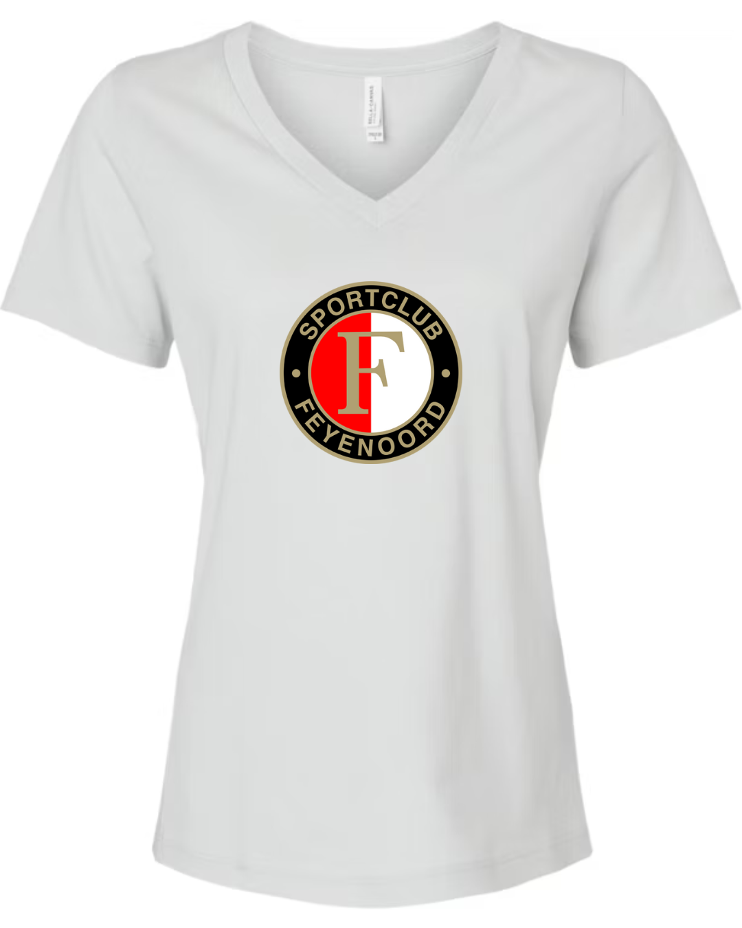 Feyenoord SC Crest Bella Canvas Women’s V-Neck T-Shirt