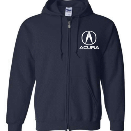 Classic Acura Logo Unisex Full-Zip Hoodie