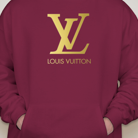 Classic Louis Vuitton LV Logo Unisex Pullover Hoodie