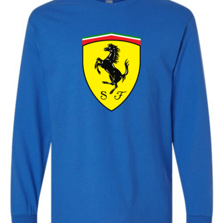 Classic Ferrari Logo Men's Long Sleeve T-Shirt