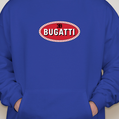 Classic Bugatti Logo Unisex Pullover Hoodie