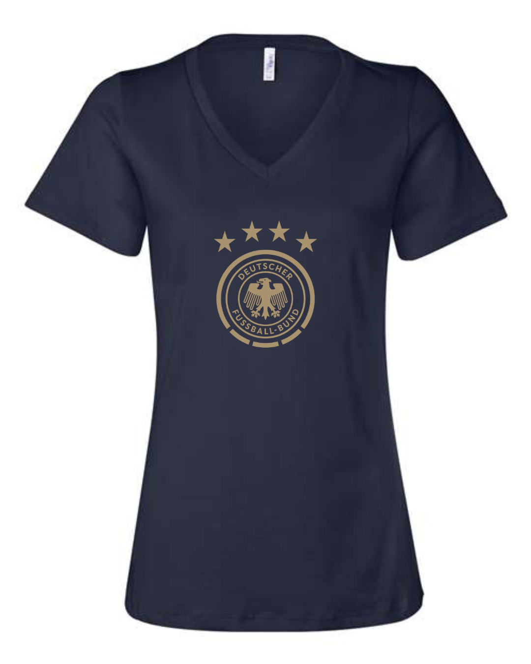 Germany National Team Crest Bella Canvas Women’s V-Neck T-Shirt
